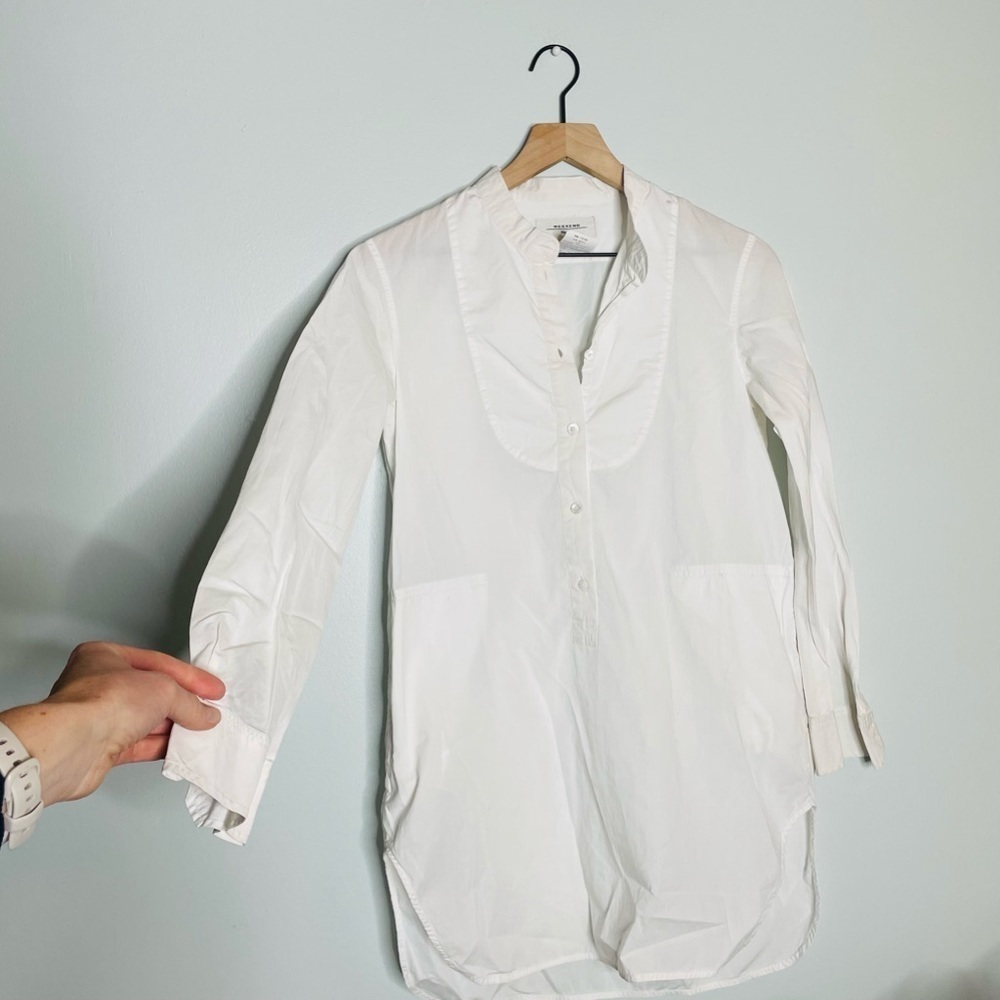 Weekend Max Mara White Popover Tunic